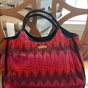 Kate Spade leather woven bag